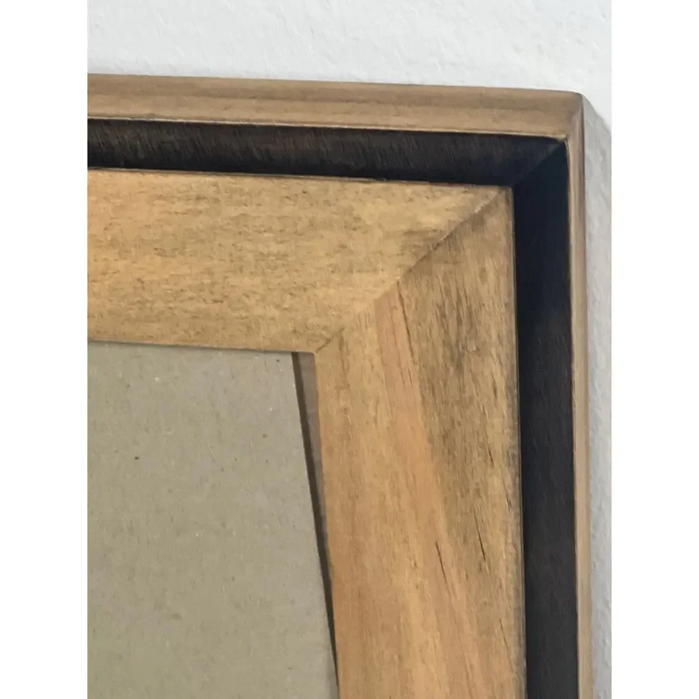 Wooden Gallery Picture Frames with Glass Set of 2 Size 8 x 10/ 4.5 x 6.5 Opening
